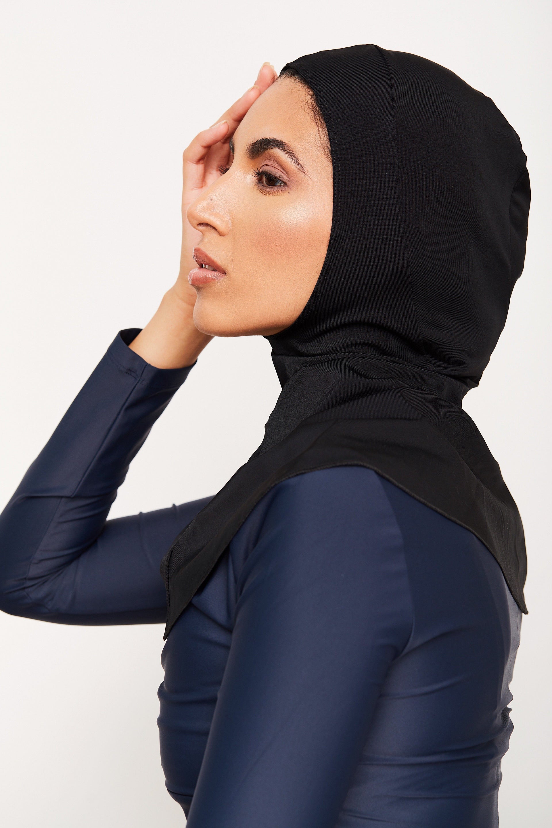 Pullover Swim Hijab (Waterproof + UPF50) - BLACK | LYRA Swimwear